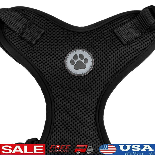 Adjustable Reflective Dog Harness Medium Dogs Soft Mesh