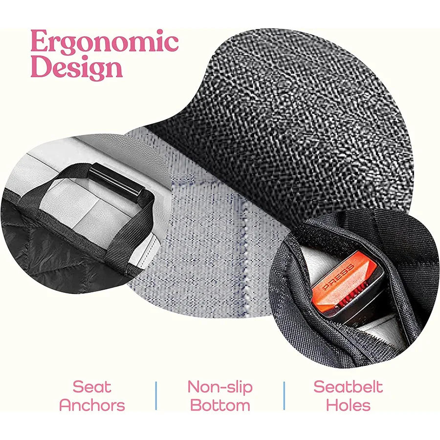NoEnName Null Waterproof Pet Car Mat with Gray Edging