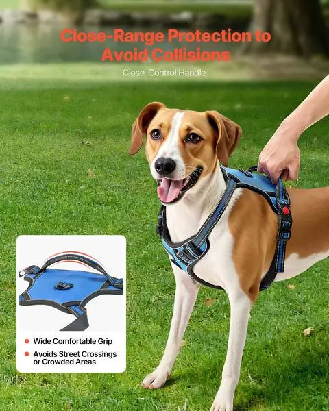 No Pull Adjustable Dog Harness for Large Dogs With Leash