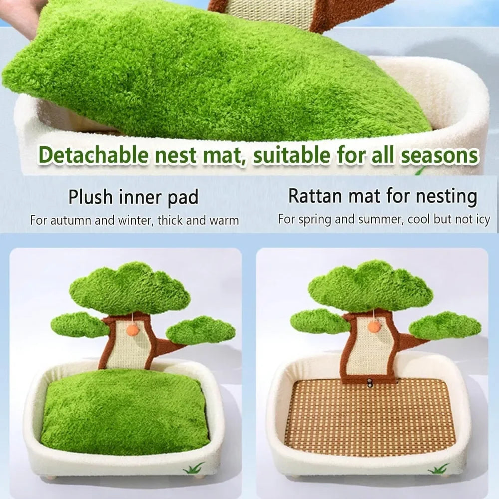 Cat Scratching Post with Bed by NoEnName_Null