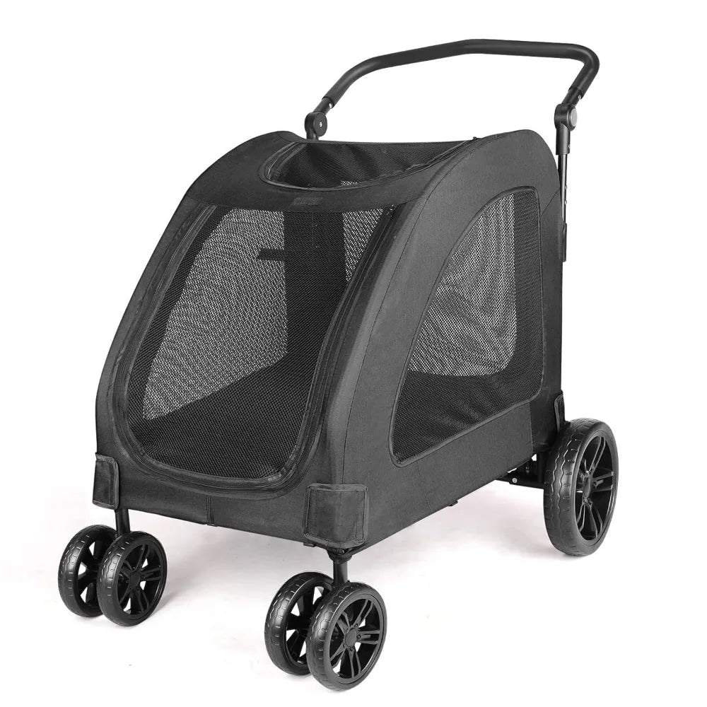 Wedyvko Foldable Dog Stroller Pet Jogger Travel Carrier