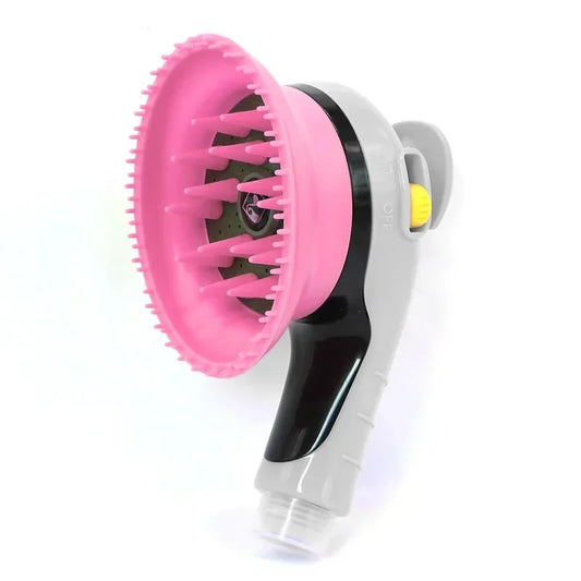 Pet Combing Massage Shower Head Bath Brush Dogs Cats