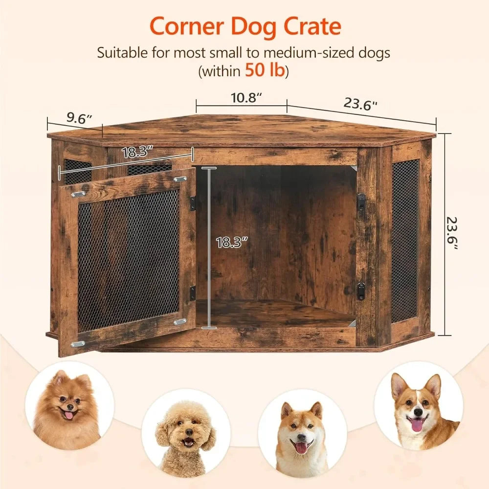 NoEnName_Null Wooden Dog Crate Furniture Indoor Pet Kennel