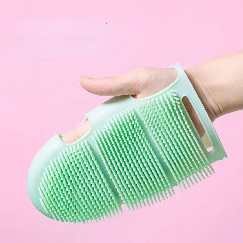 Dog Cat Bath Glove Deshedding Silicone Brush For Fur