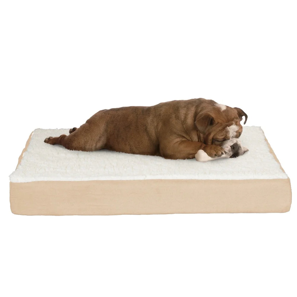 XMSJ Orthopedic Dog Bed with Memory Foam and Removable Cover