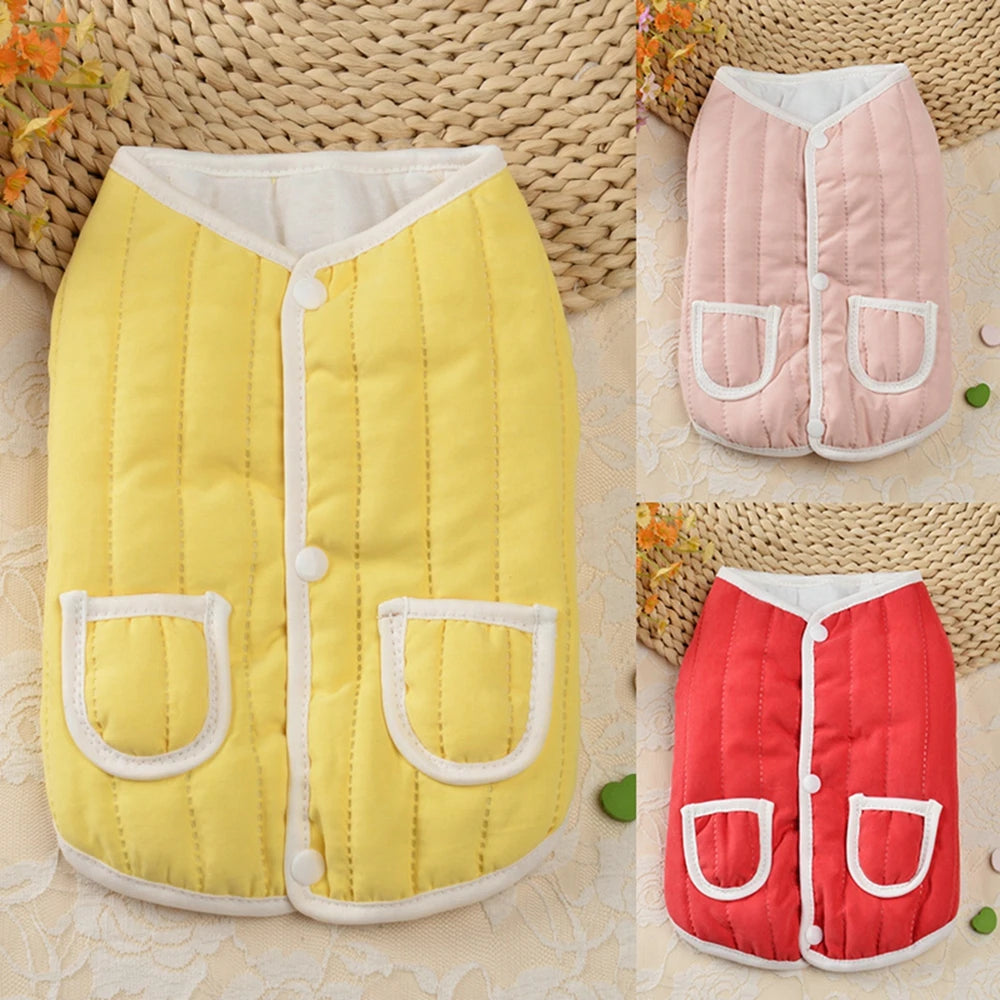 Guangdong Cotton Padded Dog Coat Jacket with Pockets