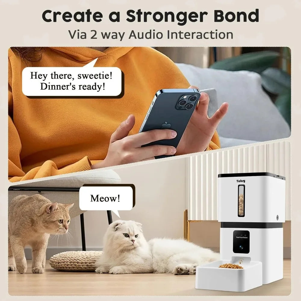 Automatic Dog Feeder with Camera WiFi App Control