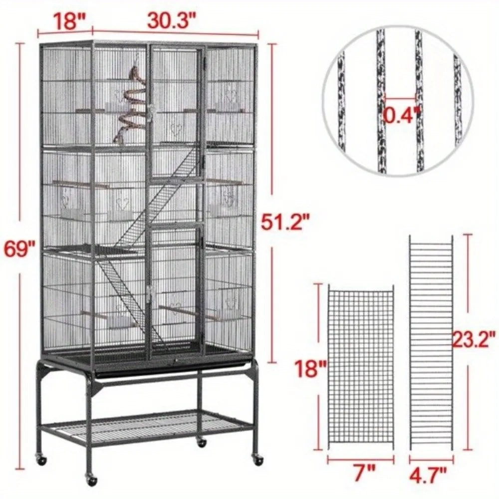 XL Cage For Ferret Chinchilla Sugar Glider 3 Level