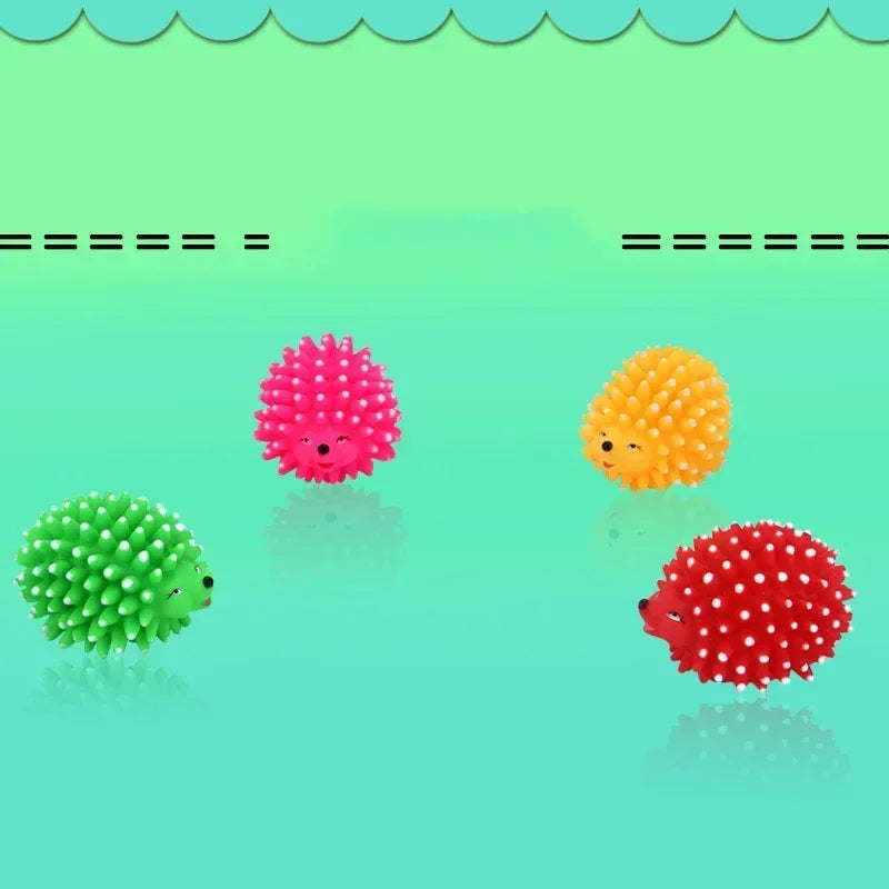 NoEnName_Null Realistic Hedgehog Soft Rubber Chew Dog Toy