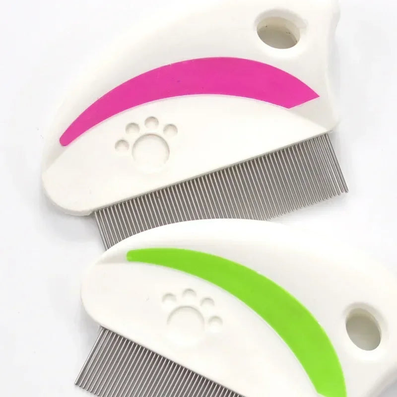 1Pcs Portable Anti Lice Comb for Cats and Dogs Stainless Steel Pet Hair Brush Multipurpose Flea Remover