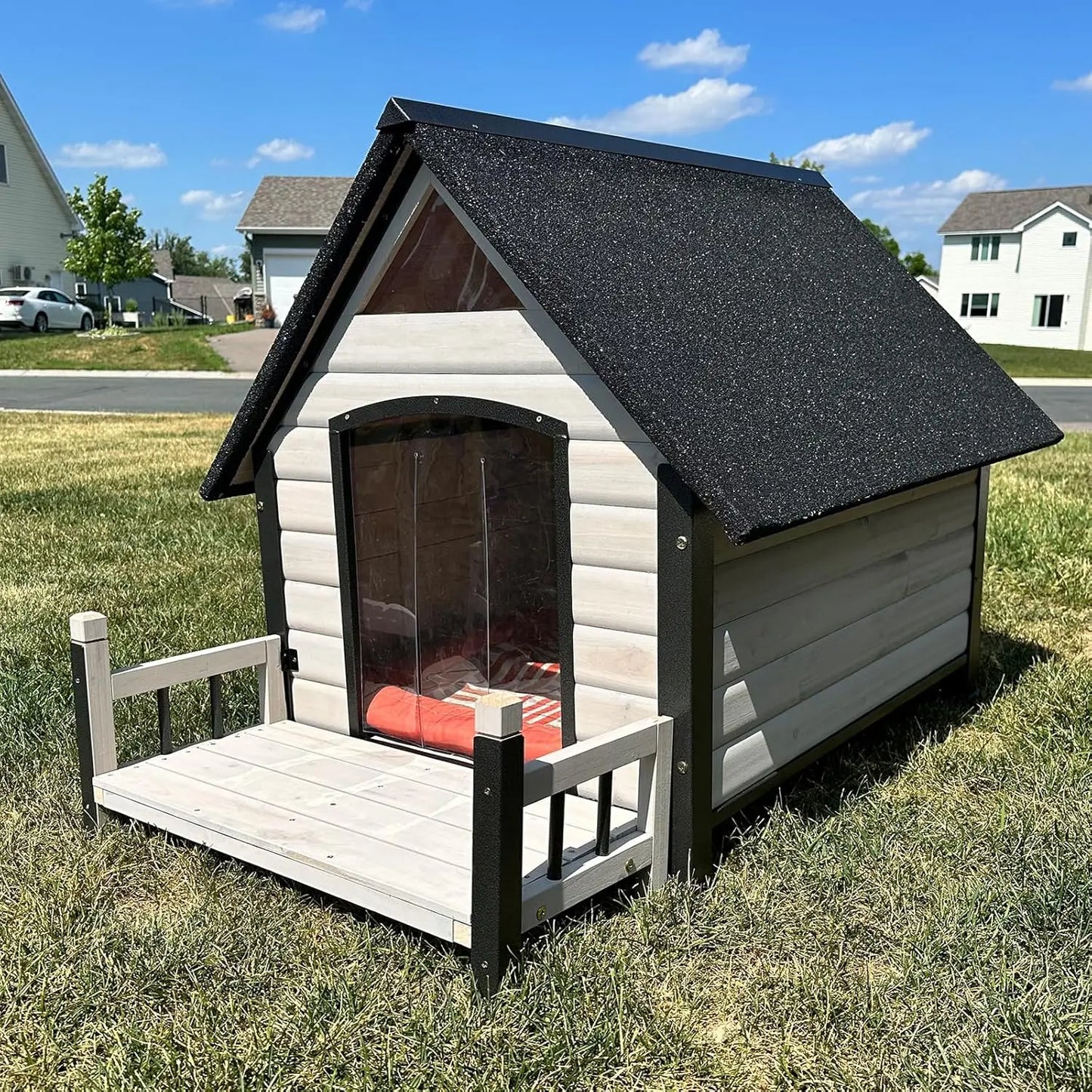 NoEnName_Null Insulated Outdoor Dog House with Waterproof Liner