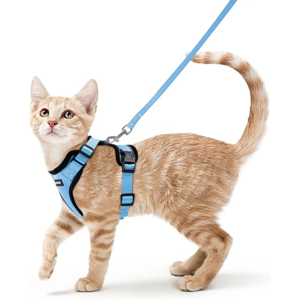Escape Proof Cat Harness Leash Adjustable Soft Vest