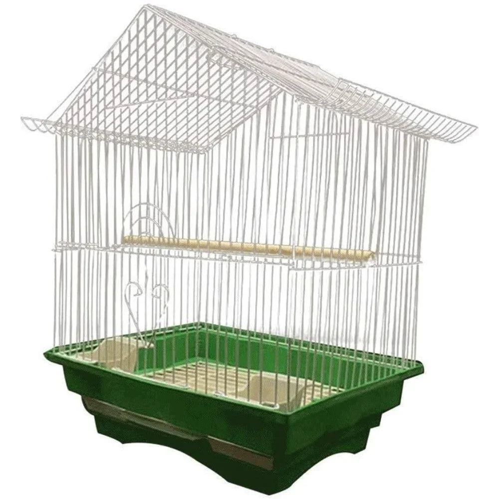 Peis Classic Metal Bird Cage With Nest Stand And Tray