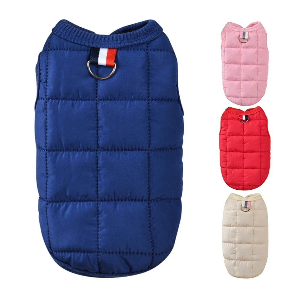 Winter Warm Cotton Padded Dog Jacket Windproof Coat