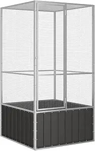 Secure Ventilated Bird Aviary Galvanized Steel Cage