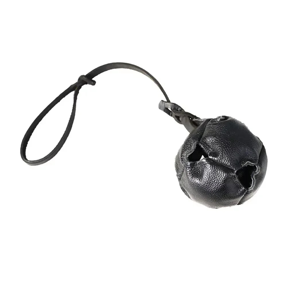 NoEnName Null Leather Dog Training Ball Toy with Handle