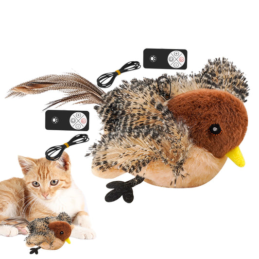 NoEnName Null Interactive Chirping Bird Toy for Cats