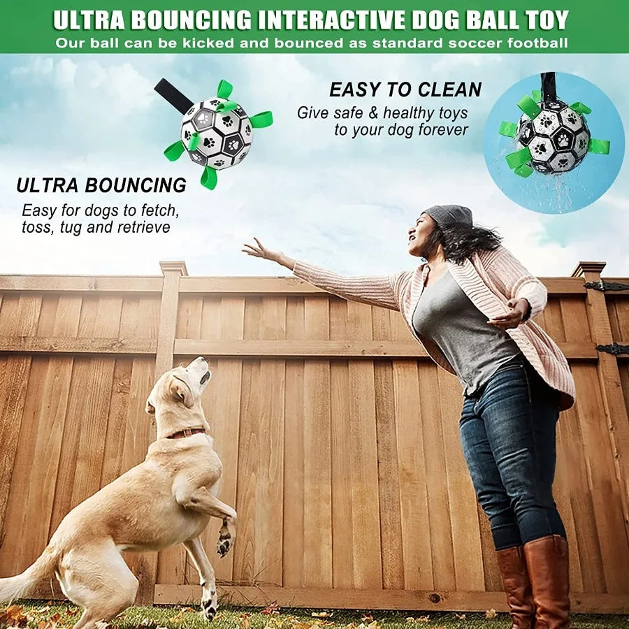 NoEnName_Null Dog Football Interactive Toy for Large Dogs