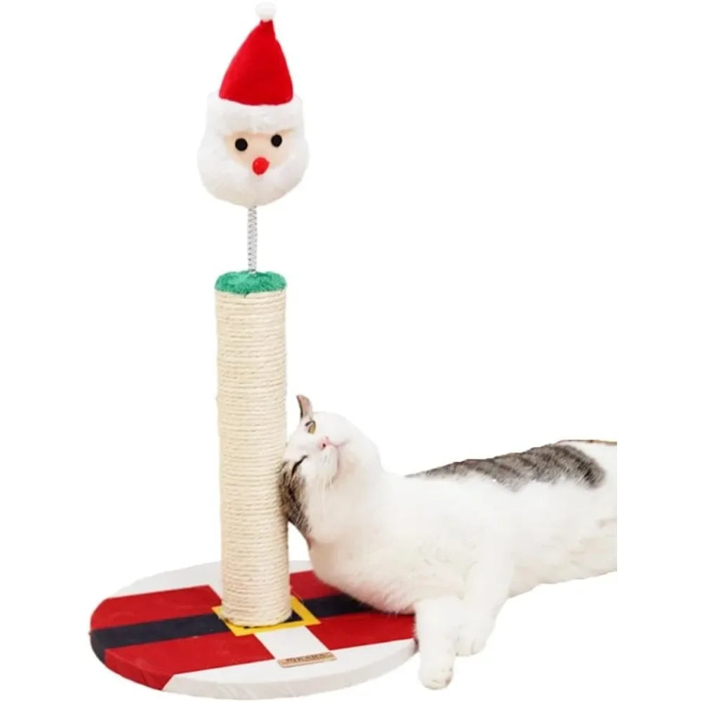 Christmas Series Cat Scratch Pillar Durable Decompression Toy