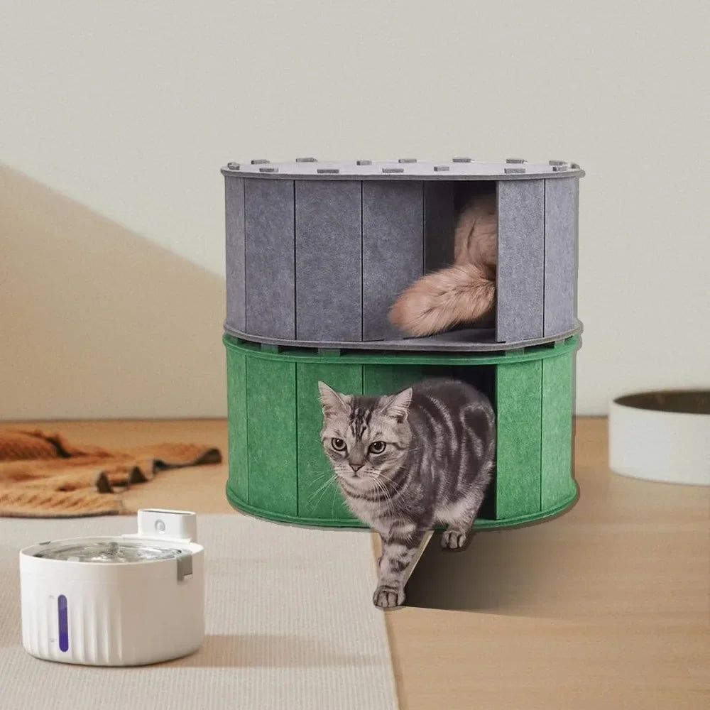 NoEnName_Null Cat Tunnel Bed with S-Shaped Maze Design