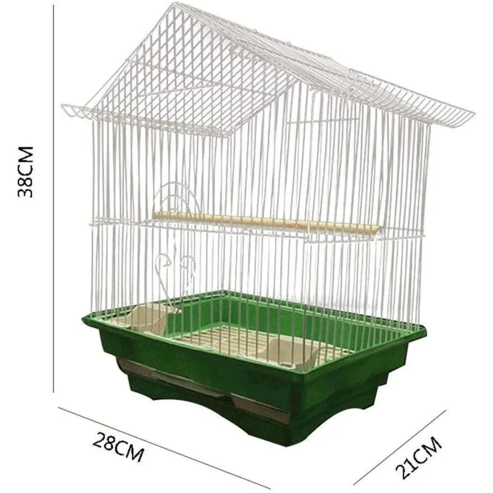 Peis Wooden Parrot Bird Cage With Nest Stand and Tray
