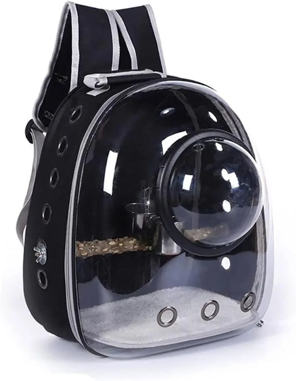 Peisi Portable Breathable Bird Carrier Backpack Travel Cage