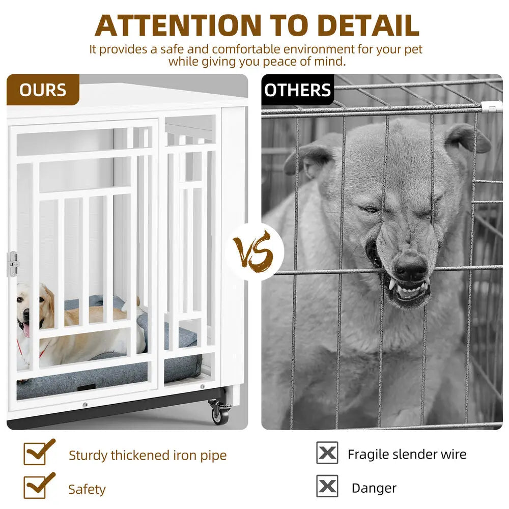 NoEnName_Null Heavy Duty Dog Crate with Removable Tray