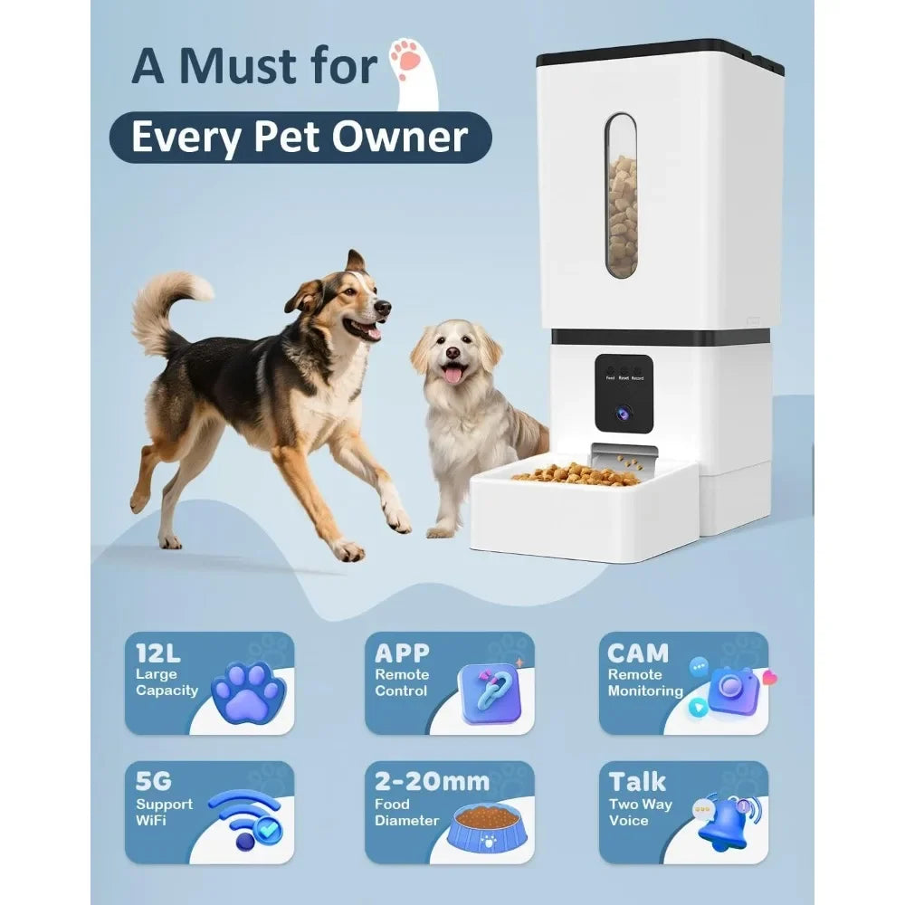 Breed Automatic Dog Feeder With Camera WiFi App Control