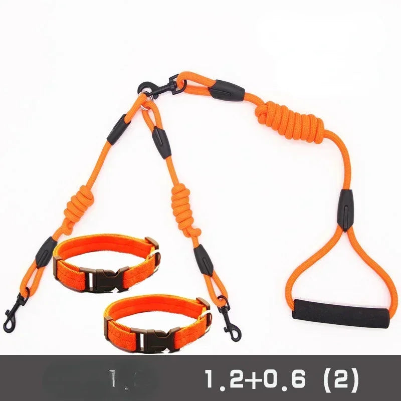 NoEnName_Null Double Dog Leash Coupler for Small Dogs