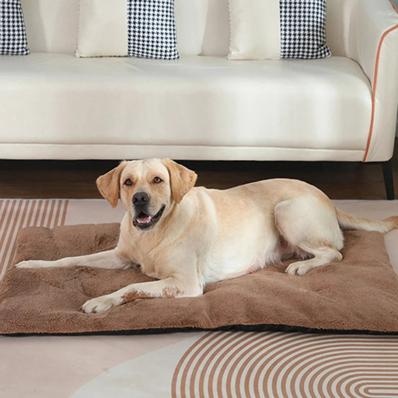 Heated Plush Dog Bed For Cats And Dogs Pet Sleeping Mat