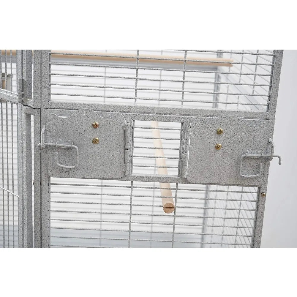 Gap Corner Bird Cage For Cockatiel And Parakeet Space Saver