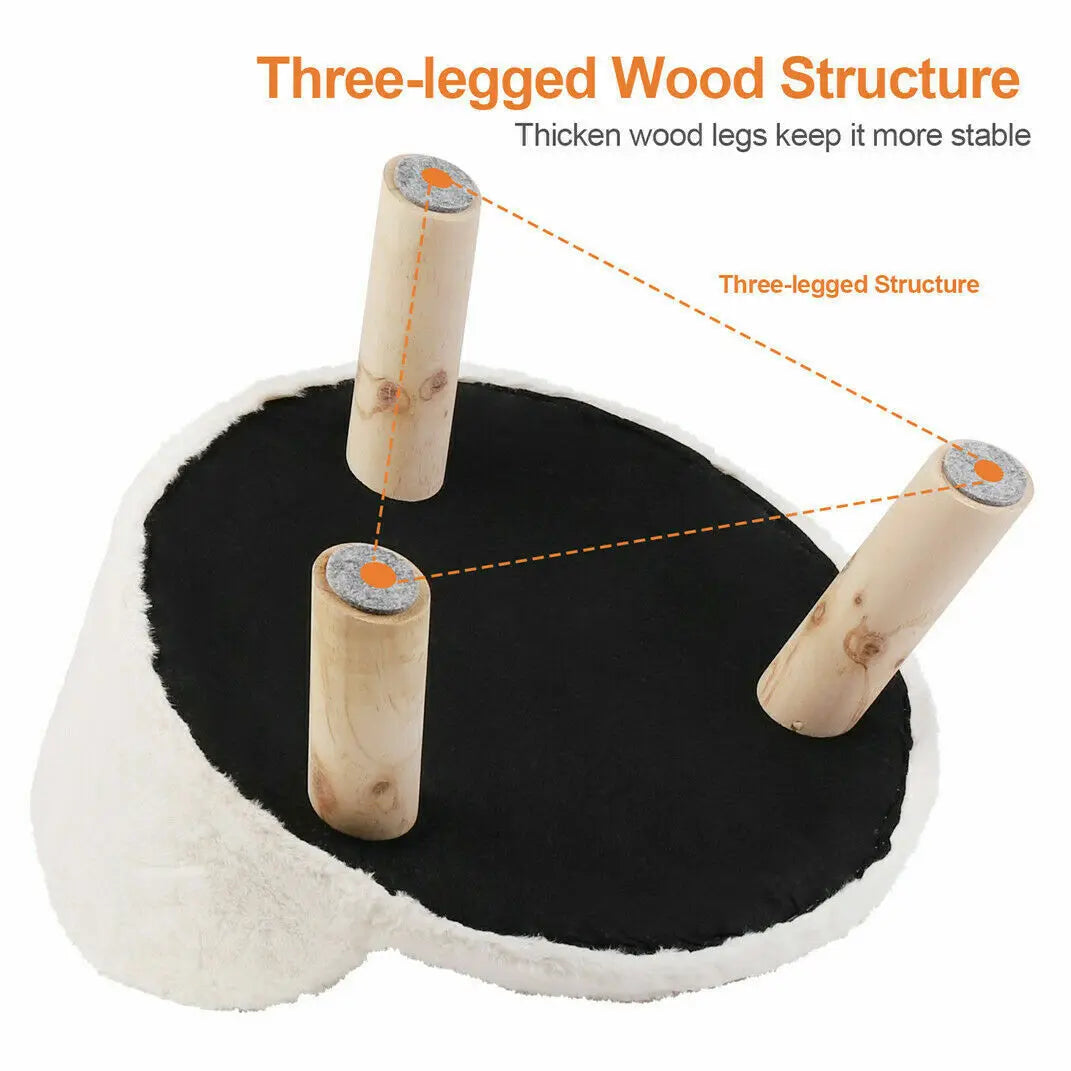 NoEnName Null Luxury Soft Cat Bed with Cushioned Nesting Chair