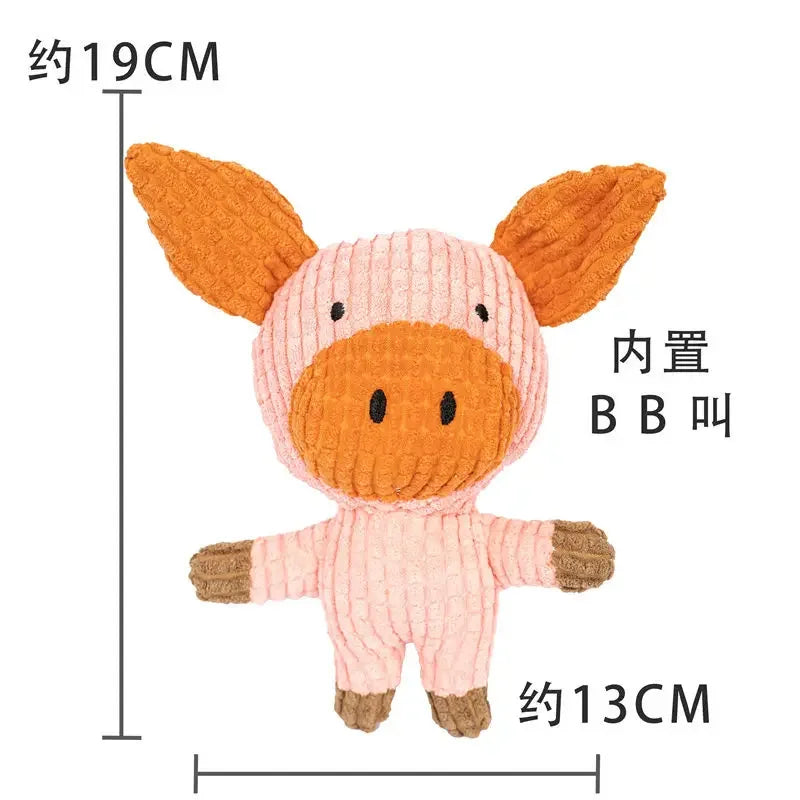 NoEnName Null Cute Plush Squeaky Dog Chew Toy