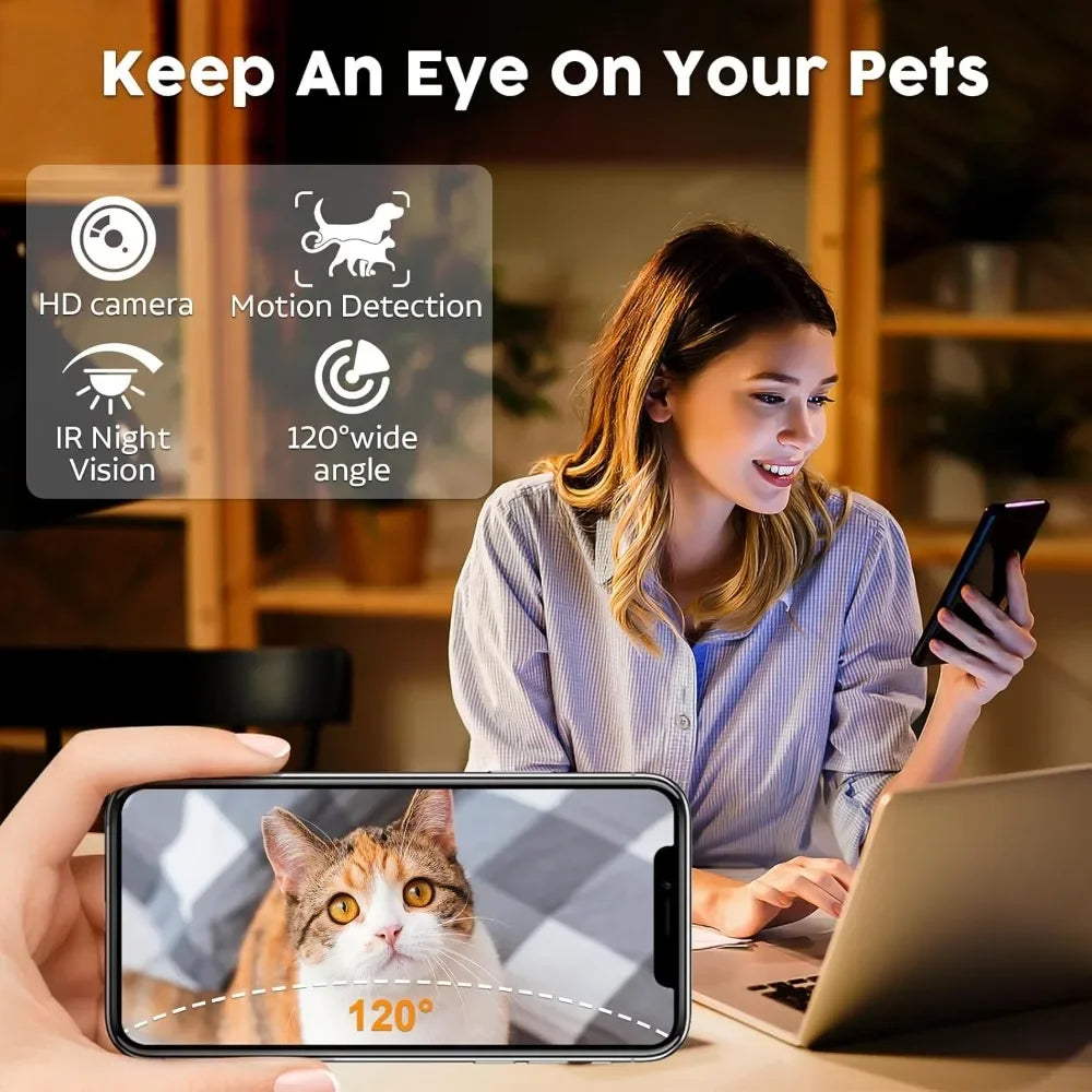 Automatic Dog Feeder with Camera WiFi App Control