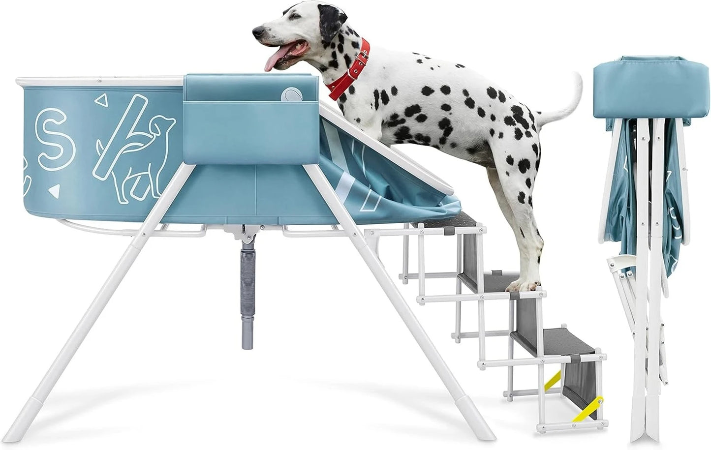 Hign Concerned Big Dipper Dog Bath Tub With Stairs Premium