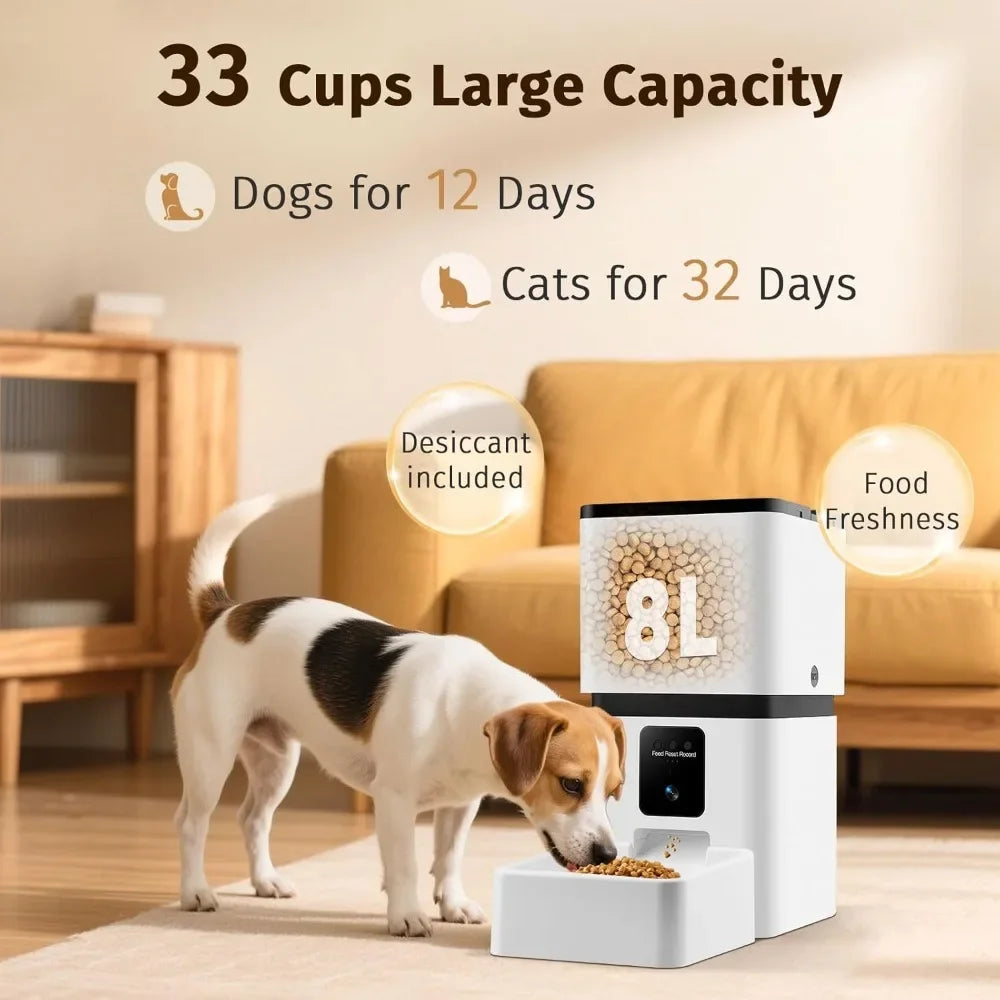 Automatic Dog Feeder with Camera WiFi App Control