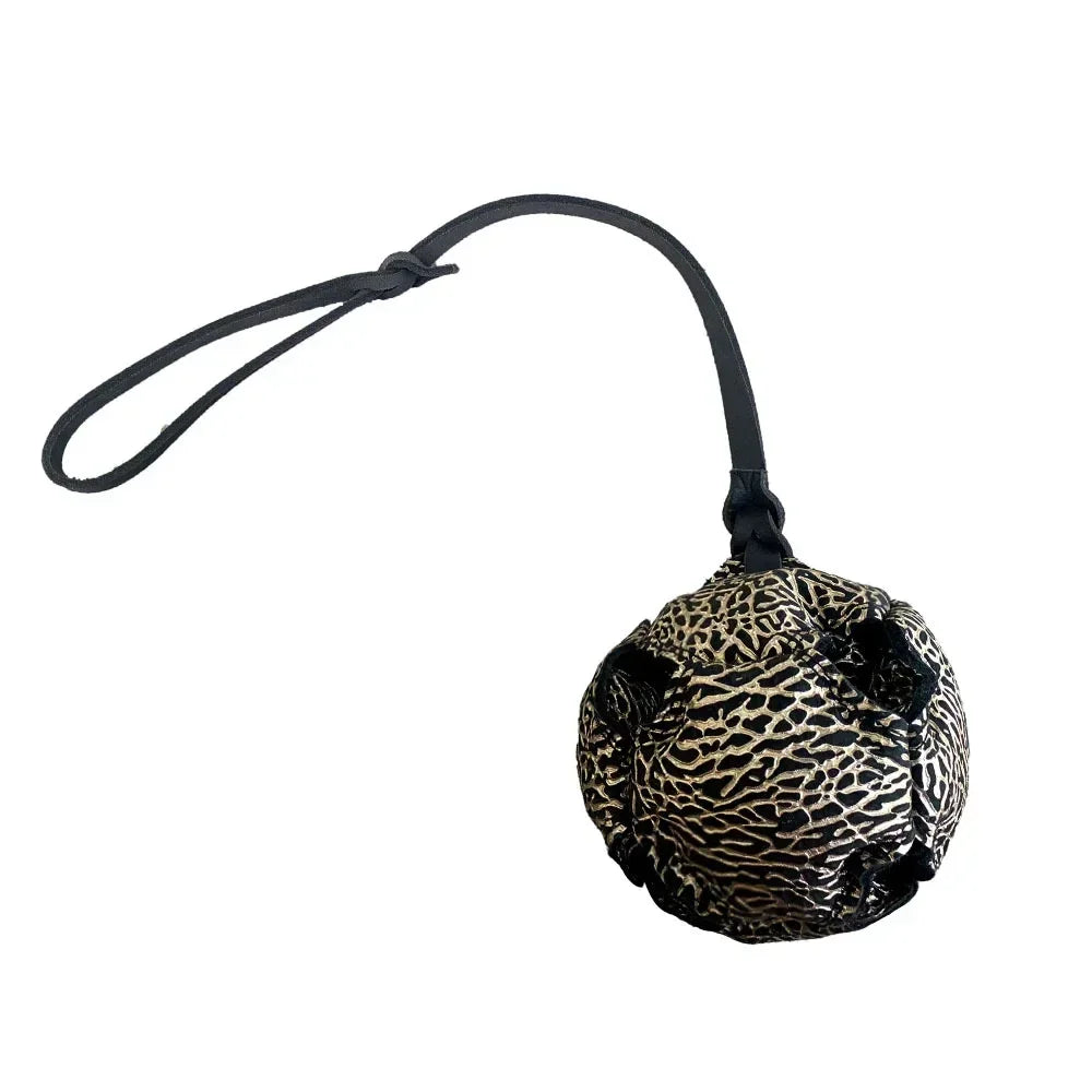 NoEnName Null Leather Dog Training Ball Toy with Handle