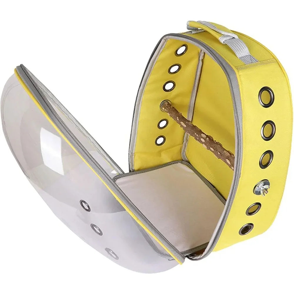 Peis Portable Bird Carrier Backpack Space Capsule Parrots