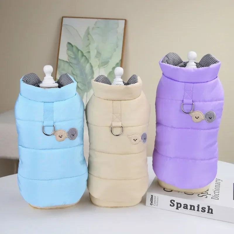 Hign Concerned Cotton Winter Dog Jacket Vest With D Ring