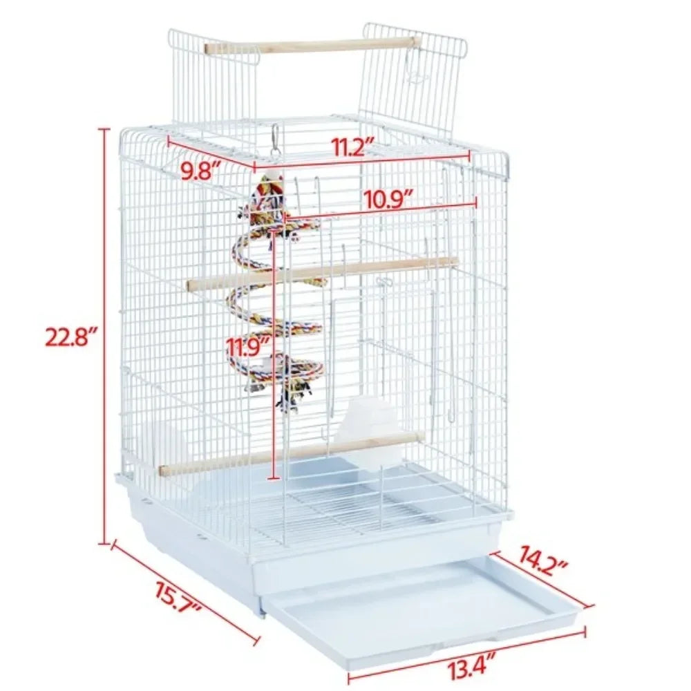 CN Guangdong Open Top Travel Bird Cage For Small Birds