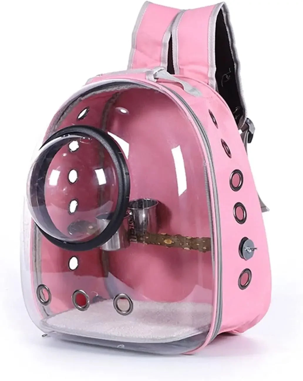 Peisi Portable Breathable Bird Carrier Backpack Travel Cage