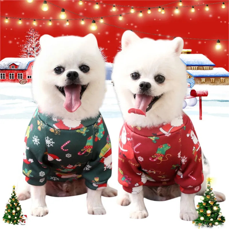 Guangdong Christmas Dog Sweater Soft Warm Breathable Pullover