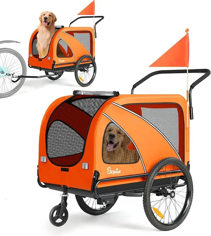 Sepnine Dog Bike Trailer and Pet Stroller Carrier