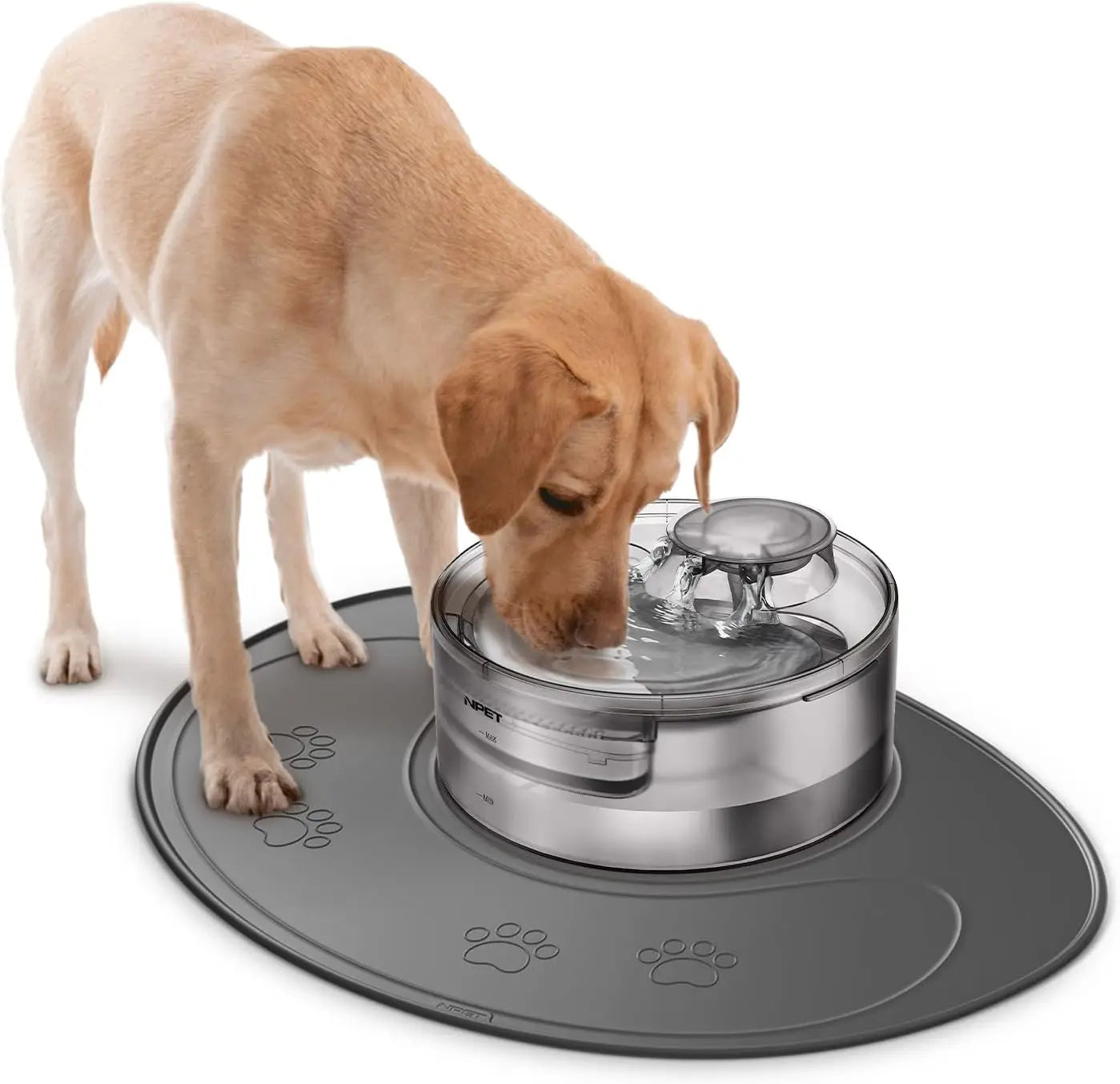 NPET Waterproof Silicone Dog Food Mat for DF10 Dog Fountain