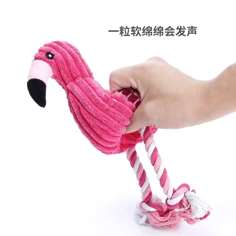 NoEnName Null Animal Shape Plush Dog Squeaky Toy