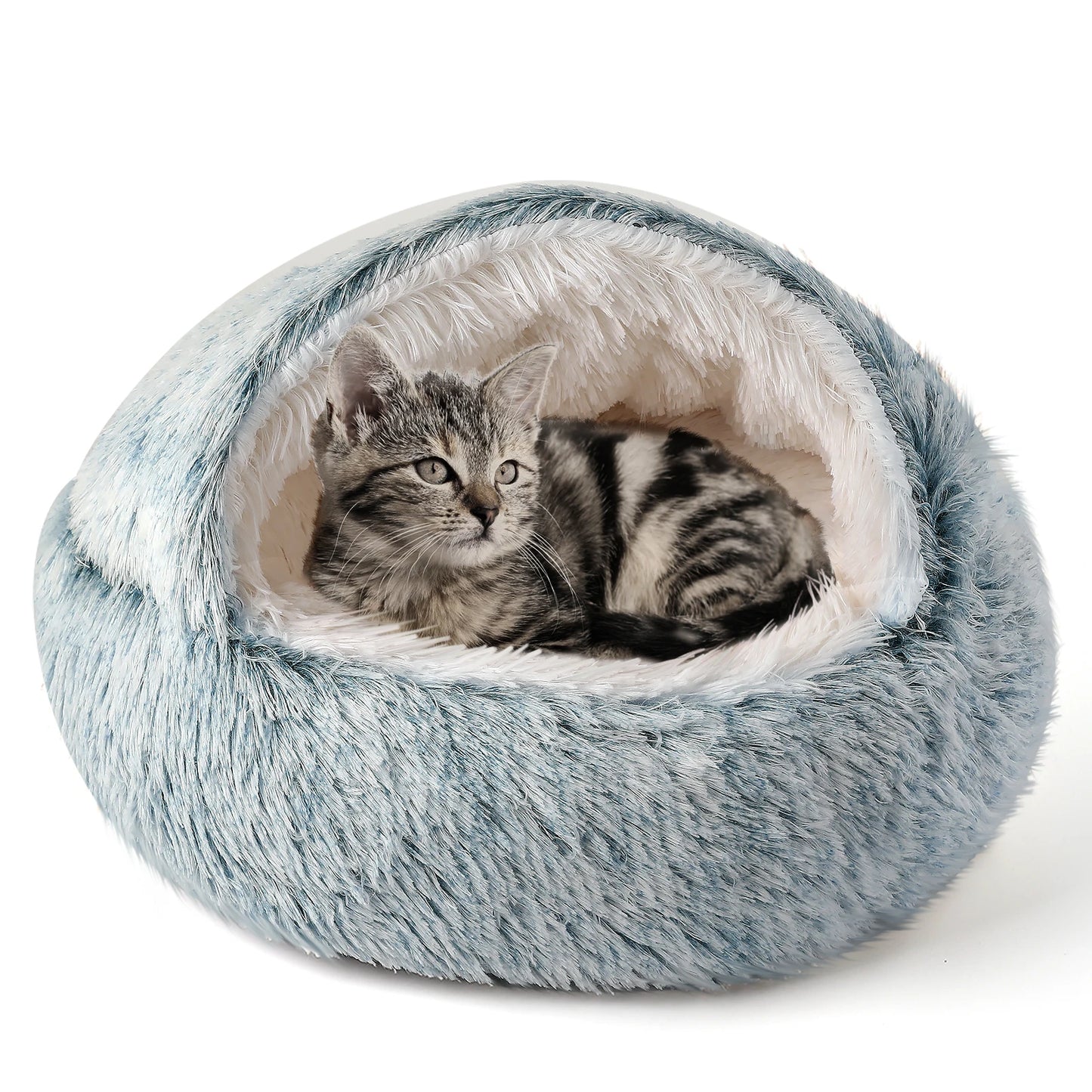 25 Inch Pet Cat Dog Bed Nest Soft Semi Enclosed Cat House