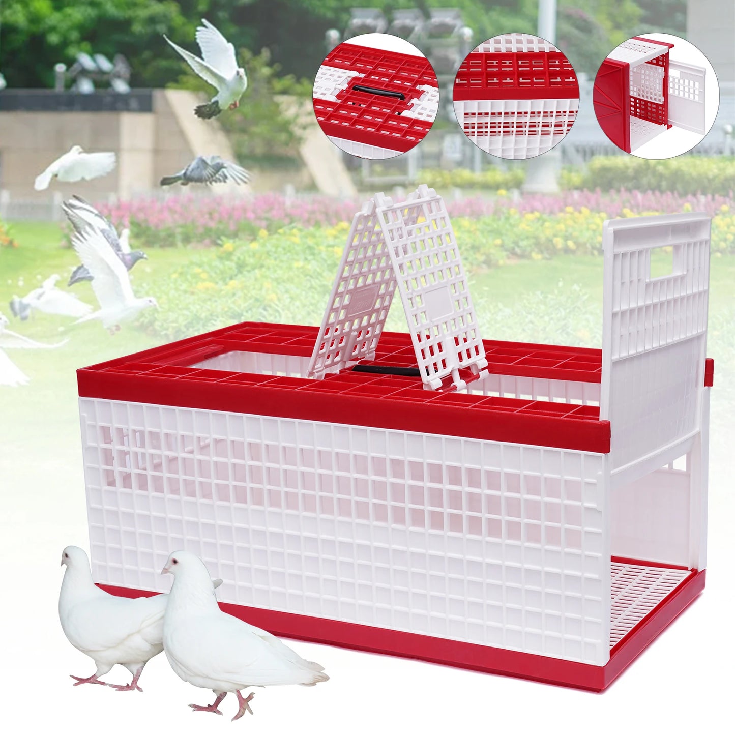 Sichuan Foldable Pigeon Carrier Portable Travel Bird Cage