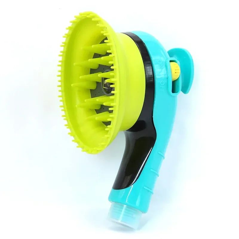 Pet Combing Massage Shower Head Bath Brush Dogs Cats