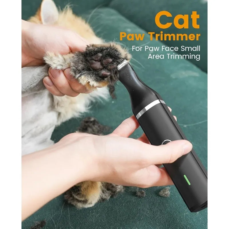 Cat Clippers and Paw Trimmer 3 in 1 Cat Grooming Kit Cordless Cat Shaver for Matted Long Hair 2 Speed Cat Hair Trimmer Pet Clippers for Cats and Small Dogs