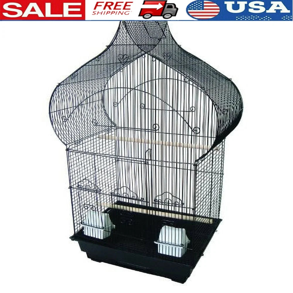 Fujian Bird Cage With Sliding Door Feeding Cups Easy Clean